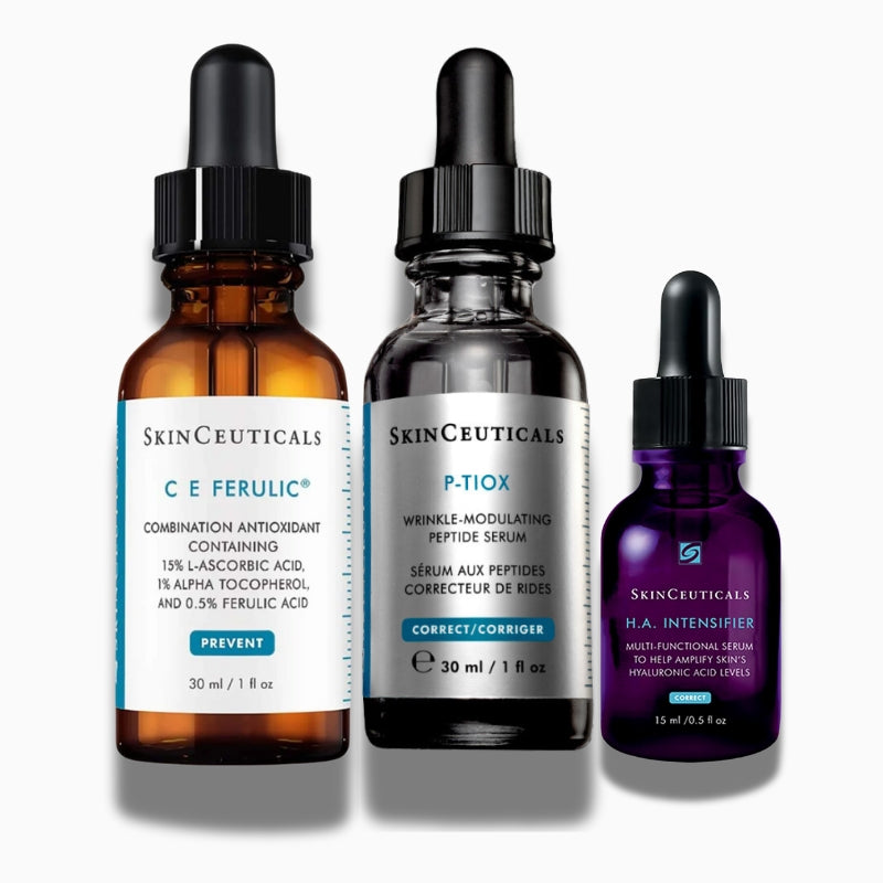 SkinCeuticals CE Ferulic 30ml + P-Tiox 30ml + HA Intensifier 15ml FREE Trio Bundle