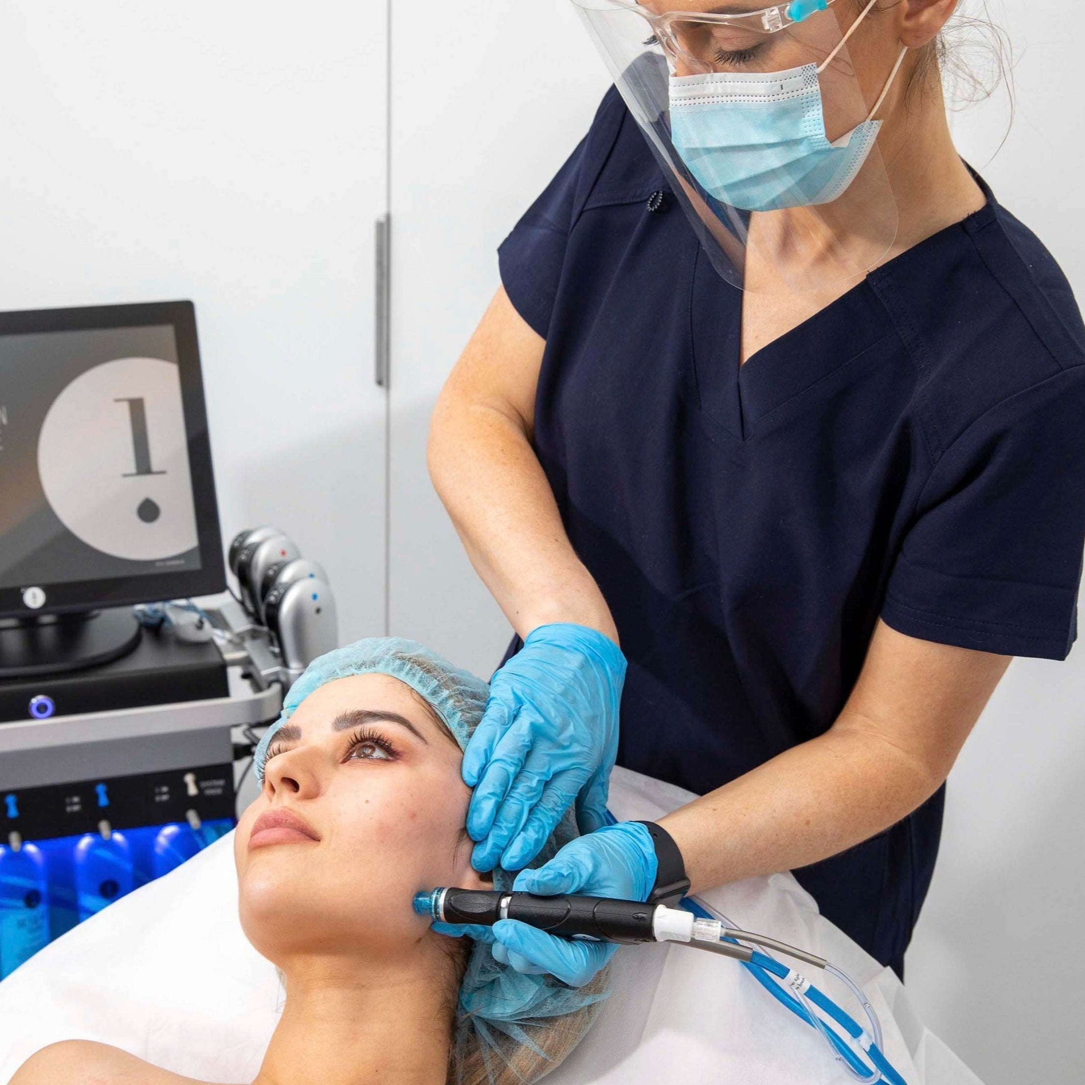 Signature 5-Step Advanced Facial: HydraFacial, BBL Laser, Microneedling, Uber Peel, & LED